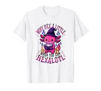 Pourquoi Hex a Little When You Can Hexalotl Funny Axolotl Witch T-Shirt