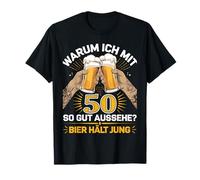 Pourquoi j'ai l'air si belle à 50 ans de bière dure un jeune anniversaire T-Shirt