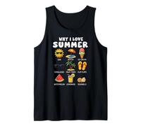 Pourquoi J'aime la crème glacée Summer Beach Sun pour garçons, Filles et Enfants Débardeur