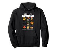 Pourquoi J'aime la crème glacée Summer Beach Sun pour garçons, Filles et Enfants Sweat à Capuche