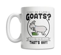 Pourquoi J'Aime Les Chèvres Mug À Café Céramique Tasse À Café Drôle Tasses À Thé Pour Bureau Boissons Chaudes Lait 330Ml