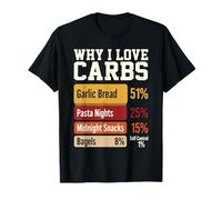 Pourquoi J'aime Les Glucides drôles de pâtes à l'ail Meme T-Shirt