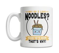 Pourquoi J'Aime Les Nouilles ? Tasse Modernes Tasses À Thé Drôle Mug Pour Travail Espresso Lait 330Ml