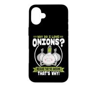 Pourquoi J'aime Les oignons - Cute Onion Lover Coque pour iPhone 16 Plus