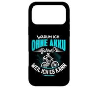 Pourquoi Je Fais sans Batterie Parce Que Je Peux l'utiliser Contre Le vélo électrique. Coque pour iPhone 17 Pro Max