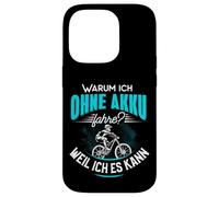 Pourquoi Je Fais sans Batterie Parce Que Je Peux l'utiliser Contre Le vélo électrique. Coque pour iPhone 14 Pro