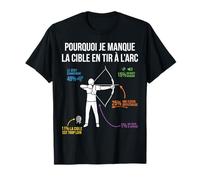 Pourquoi Je Manque la Cible en Tir à l'arc Archer archerie T-Shirt