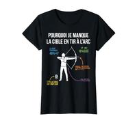 Pourquoi Je Manque la Cible en Tir à l'arc Archer archerie T-Shirt Graphique avec Valeur