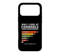 Pourquoi Je perds à Cornhole Statistiques Officielles Amusantes Coque pour iPhone 17 Pro Max