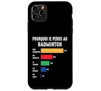 Pourquoi Je perds au Badminton Joueur de Badminton Bad Drôle Coque pour iPhone 11 Pro Max