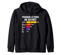 Pourquoi Je Perds Au Basket Perdant Basketteur Basketball Sweat à Capuche