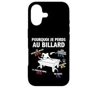 Pourquoi Je perds au Billard Joueur Billardiste Humour Coque pour iPhone 17