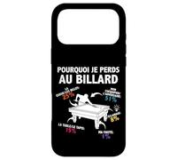 Pourquoi Je perds au Billard Joueur Billardiste Humour Coque pour iPhone 17 Pro Max