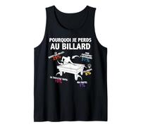 Pourquoi Je perds au Billard Joueur Billardiste Humour Débardeur