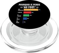 Pourquoi Je perds au Football Footballeur Joueur de Foot PopSockets PopGrip pour MagSafe