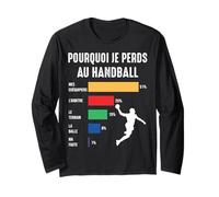 Pourquoi Je perds au Hand Handball Joueur Handballeur Drôle Manche Longue