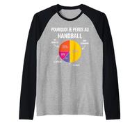 Pourquoi Je perds au Hand Handball Joueur Handballeur Drôle Manche Raglan