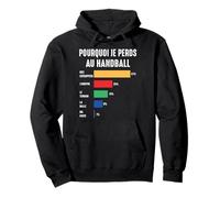 Pourquoi Je perds au Hand Handball Joueur Handballeur Drôle Sweat à Capuche
