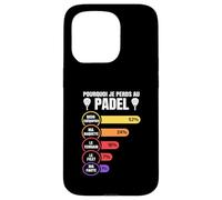 Pourquoi Je Perds Au Padel Drôle Idée Amateur de Padel Coque pour iPhone 15 Pro
