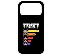 Pourquoi Je Perds Au Padel Drôle Idée Amateur de Padel Coque pour iPhone 17 Pro Max