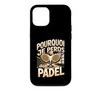 Pourquoi Je Perds Au Padel Joueur Raquette Coque pour iPhone 12/12 Pro