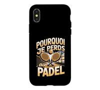 Pourquoi Je Perds Au Padel Joueur Raquette Coque pour iPhone X/XS