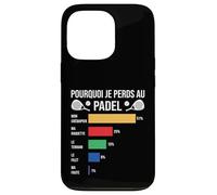 Pourquoi Je perds au Padel Padeliste pade Joueur Fans Humour Coque pour iPhone 13 Pro