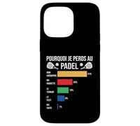 Pourquoi Je perds au Padel Padeliste pade Joueur Fans Humour Coque pour iPhone 14 Pro Max