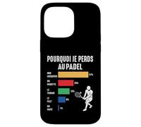 Pourquoi Je perds au Padel Padeliste pade Joueur Fans Humour Coque pour iPhone 14 Pro Max