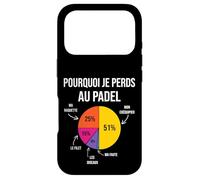 Pourquoi Je perds au Padel Padeliste pade Joueur Fans Humour Coque pour iPhone 17 Pro
