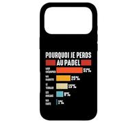 Pourquoi Je perds au Padel Padeliste pade Joueur Fans Humour Coque pour iPhone 17 Pro Max