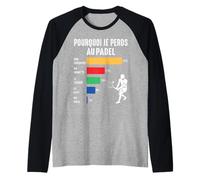 Pourquoi Je perds au Padel Padeliste pade Joueur Fans Humour Manche Raglan