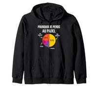 Pourquoi Je perds au Padel Padeliste pade Joueur Fans Humour Sweat à Capuche
