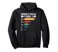 Pourquoi Je perds au Padel Padeliste pade Joueur Fans Humour Sweat à Capuche