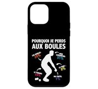 Pourquoi Je perds aux Boules Boccia Boule Pétanque Drôle Coque pour iPhone 12 Mini