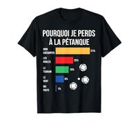 Pourquoi Je perds aux Boules Boccia Boule Pétanque Drôle T-Shirt