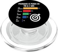 Pourquoi Je perds en Tir à l'arc Archer archerie tireur Fans PopSockets PopGrip pour MagSafe