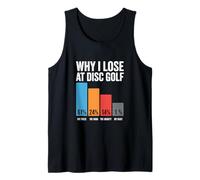 Pourquoi je perds Funny Frisbee Memes Disc Golf Débardeur