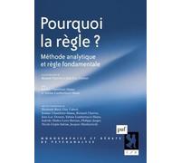 Pourquoi La Règle ? - Méthode Analytique Et Règle Fondamentale