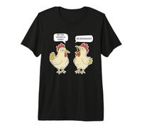 Pourquoi Le Poulet est-il si drôle Parce Que C'est drôle de Blague pour Les Amateurs de Poulet T-Shirt Haut de Gamme