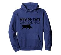 Pourquoi Les Chats apparaissent-Ils soudainement - Funny Cat Lover Sweat à Capuche