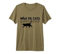 Pourquoi Les Chats apparaissent-Ils soudainement - Funny Cat Lover T-Shirt Haut de Gamme