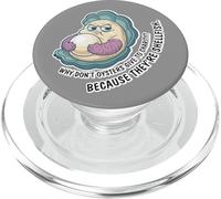 Pourquoi Les huîtres ne sont-Elles Pas données à Une Association caritative ? Blague égoïste sur Les mollusques PopSockets PopGrip pour MagSafe