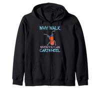 Pourquoi Marcher Quand on Peut Cartwheel Gymnastics Gym Flip Cheer Sweat à Capuche