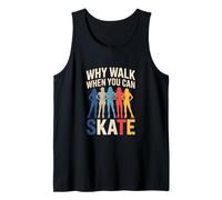 Pourquoi marcher quand on peut faire du patin à roulettes rétro pour femme Débardeur