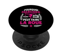 Pourquoi Marcher Quand on Peut Faire La Roue Gymnastique PopSockets PopGrip Adhésif