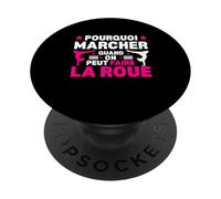 Pourquoi Marcher Quand on Peut Faire La Roue Gymnastique PopSockets PopGrip Adhésif