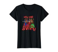 Pourquoi Marcher Quand Vous Pouvez Shimmy Belly Dancer Illustration T-Shirt Graphique avec Valeur, Femme, Noir, XS