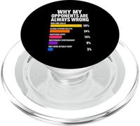 Pourquoi Mes adversaires Ont Toujours tort Pickleball PopSockets PopGrip pour MagSafe