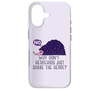 Pourquoi ne Pas Partager la haie ? Meme hérisson Amusant Coque pour iPhone 17